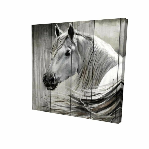 Begin Home Decor 12 x 12 in. Rustic Horse-Print on Canvas 2080-1212-AN10